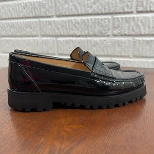 Ron White Rita Penny Loafer Patent Black 37.5 E 7  Wide